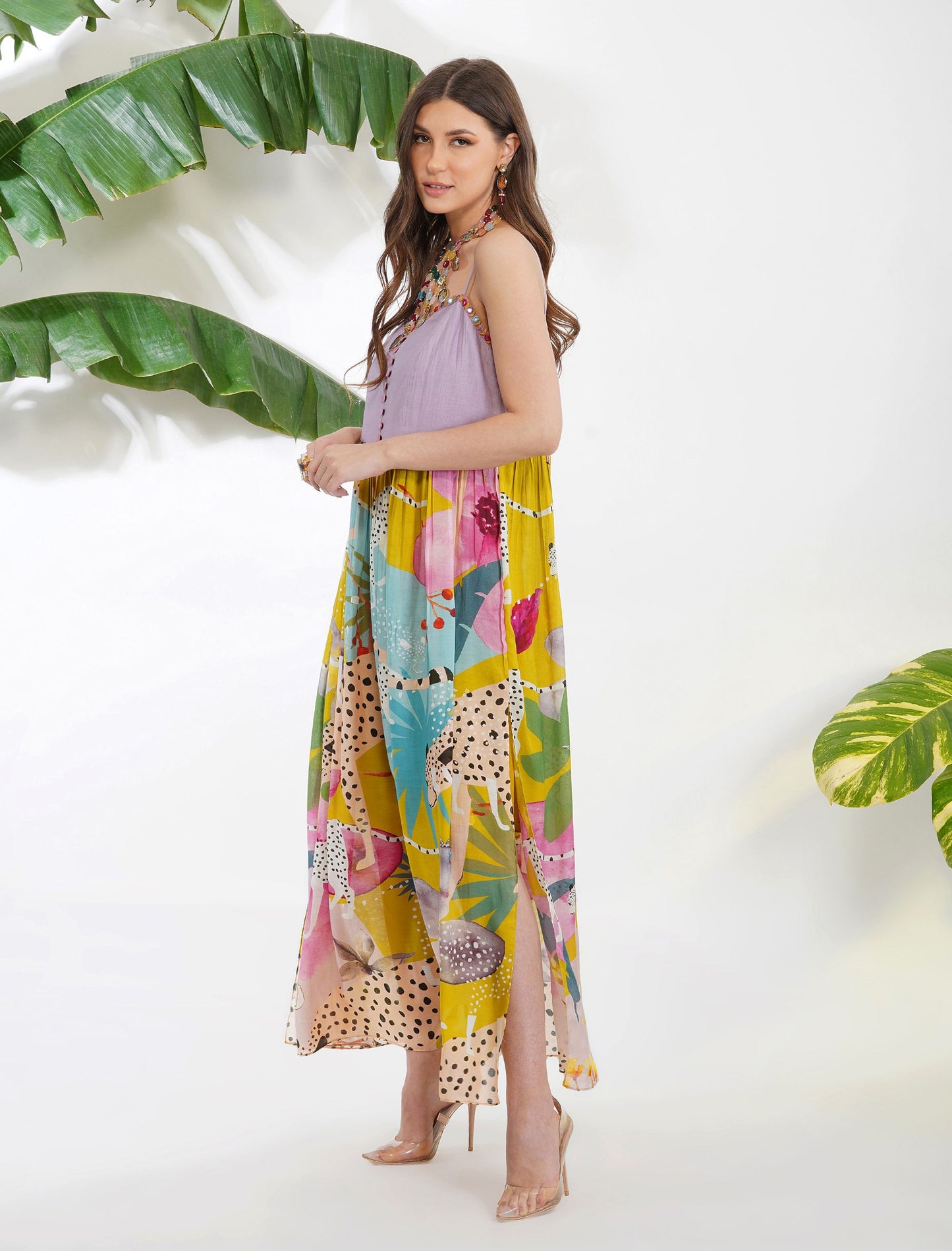 LEOPARD ABSTRACT DRESS