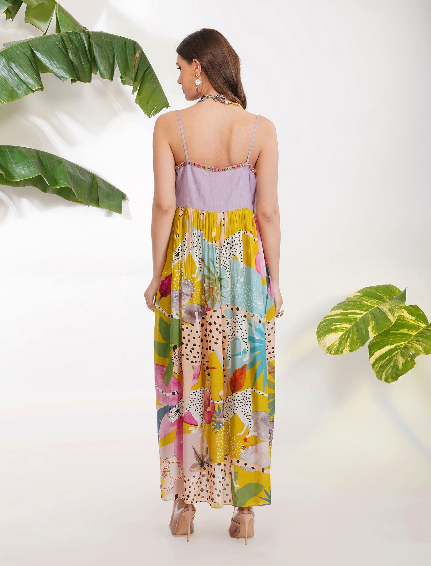 LEOPARD ABSTRACT DRESS