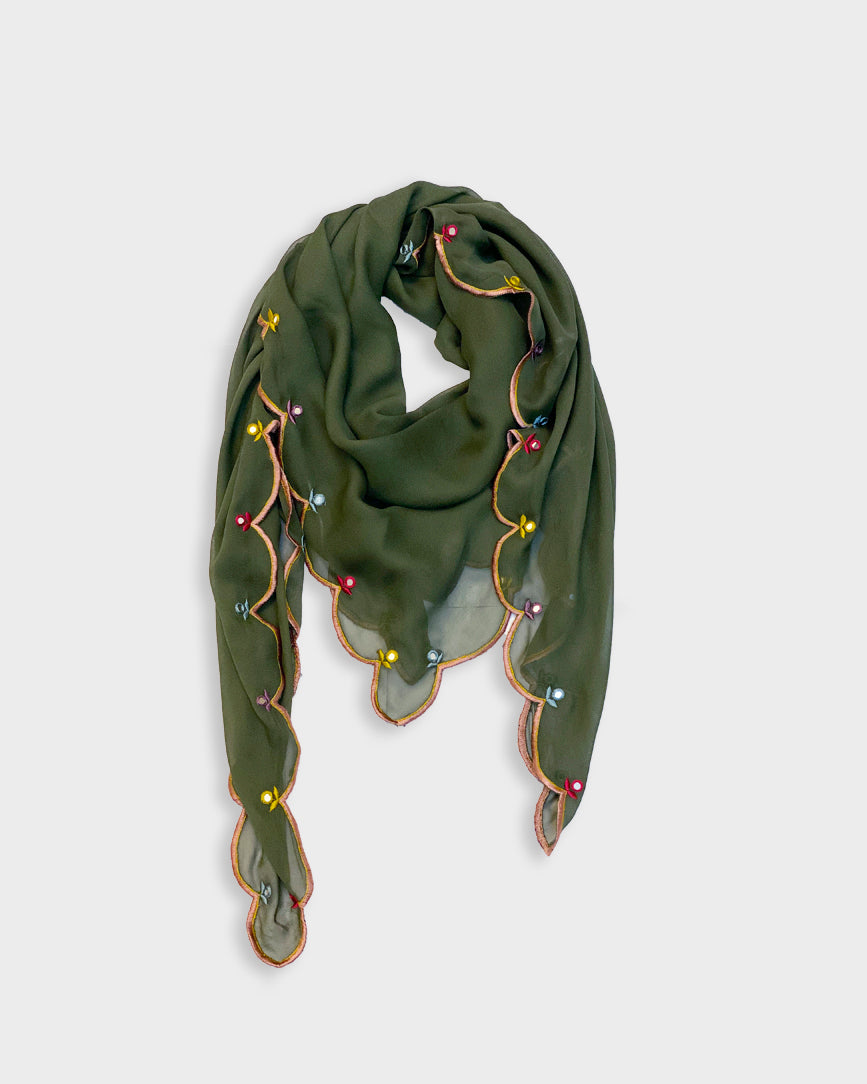 MIRROR WORK SCARF