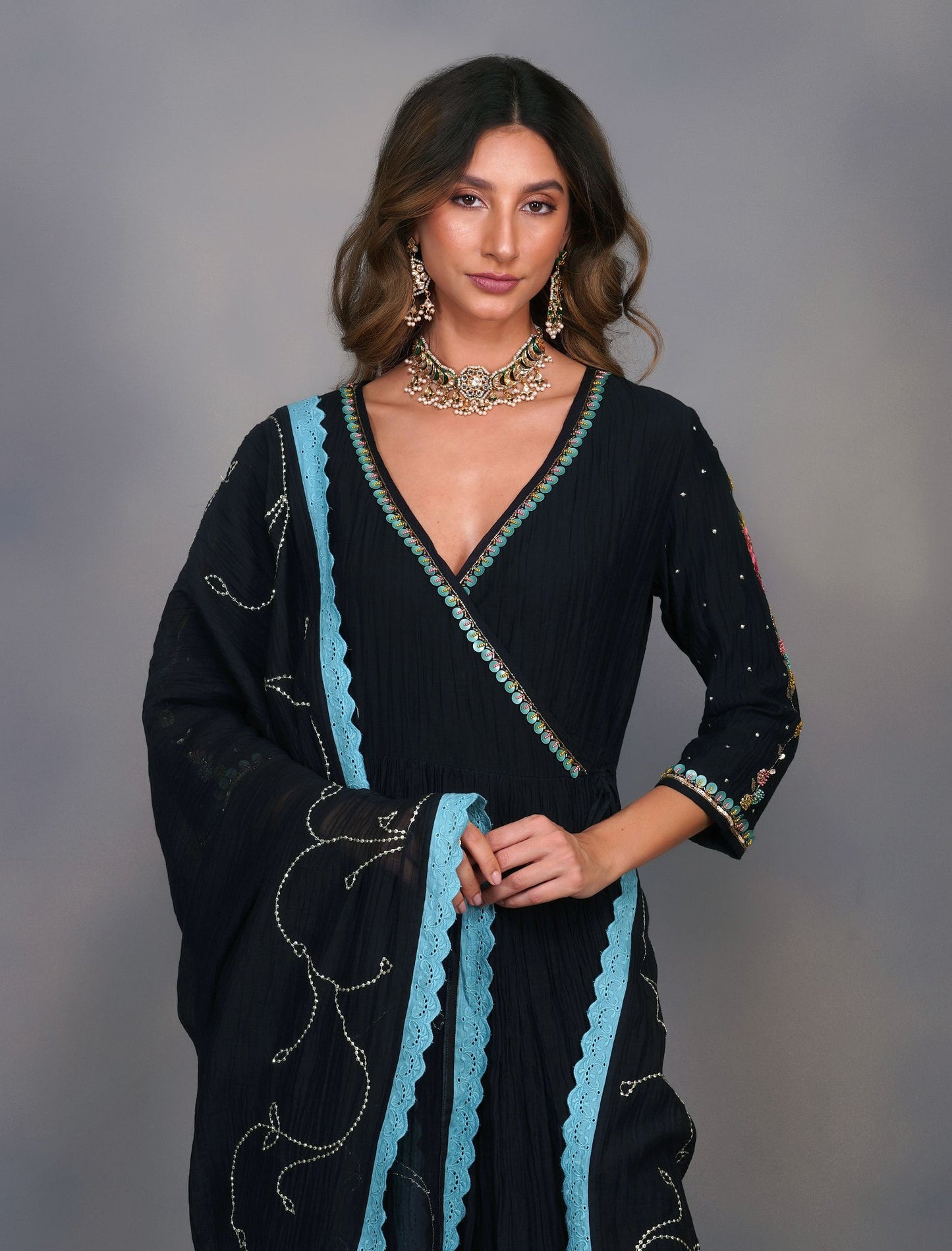 BAROQUE FLOWER ANGRAKHA SET