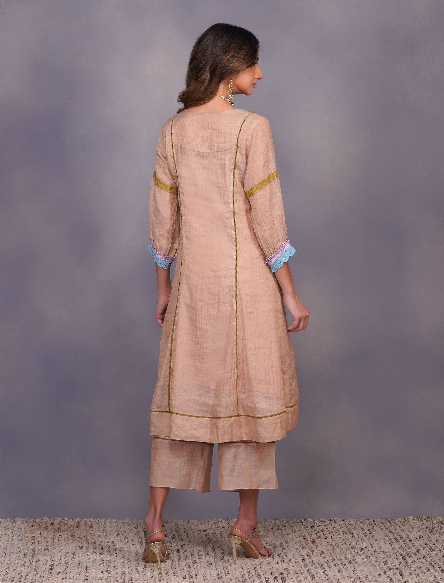 BAROQUE FLOWER TUNIC SET