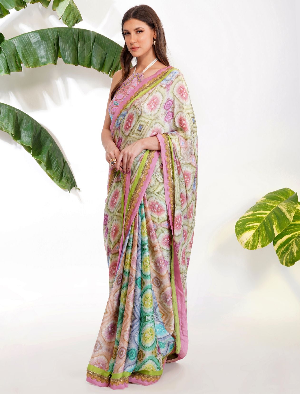 TIE- DYE PRINTED SAREE