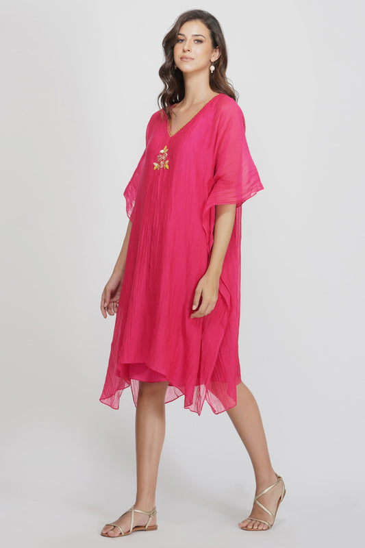 SEQUIN FLOWER KAFTAN SET