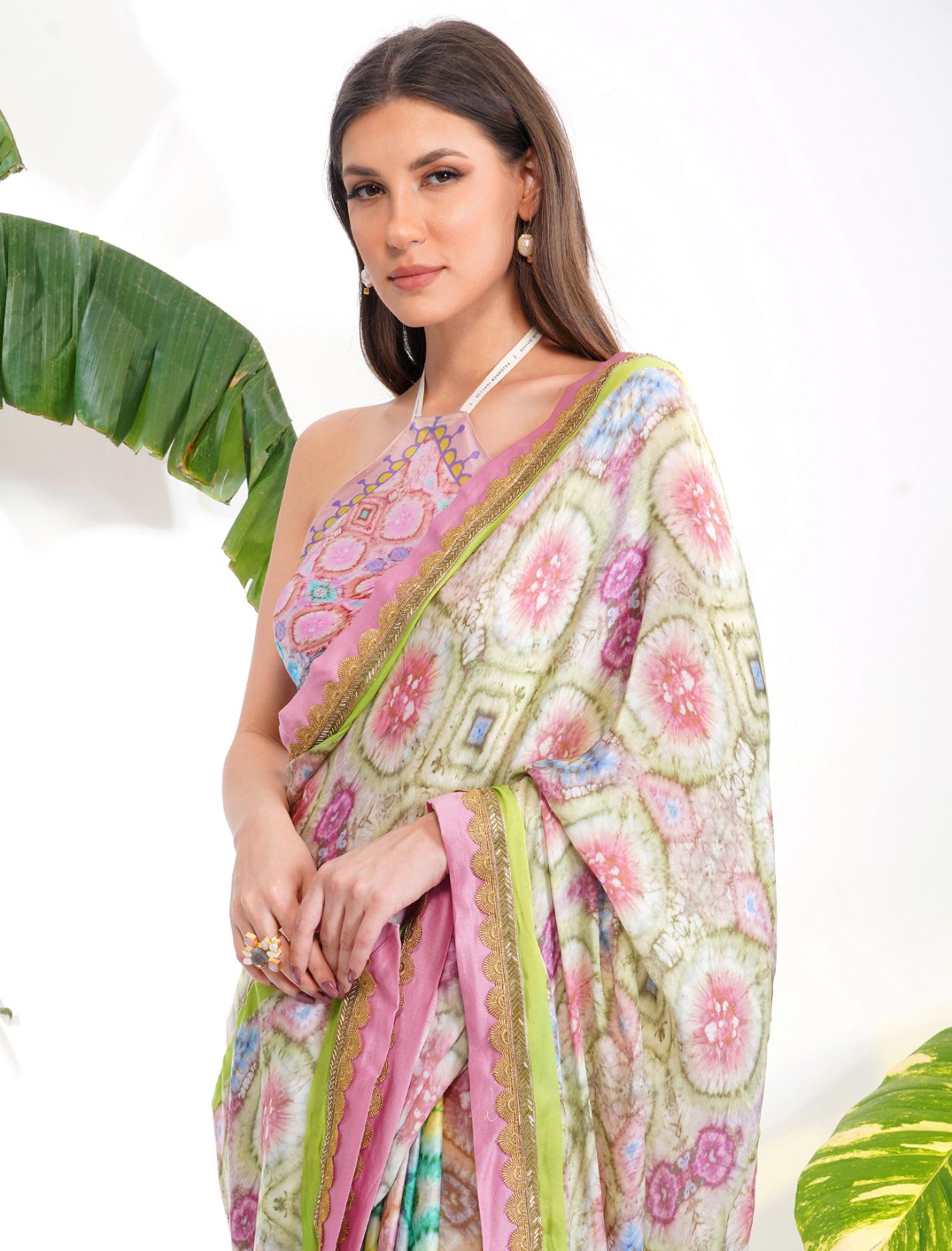 TIE- DYE PRINTED SAREE