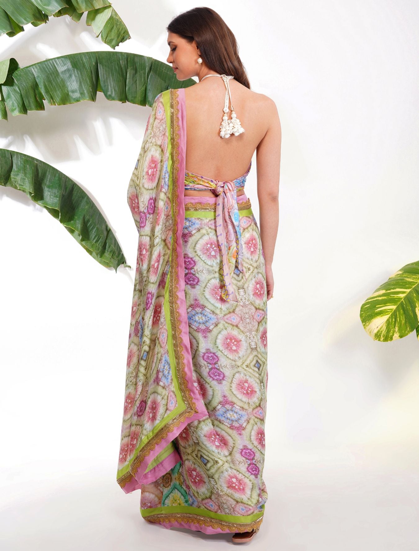 TIE- DYE PRINTED SAREE