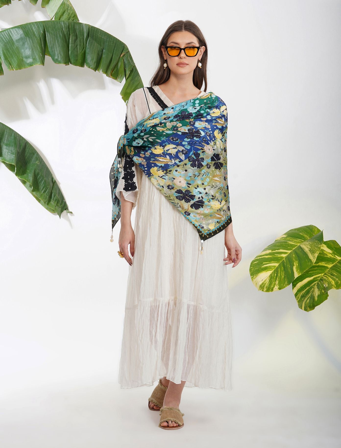 BLUE PRINT SCARF
