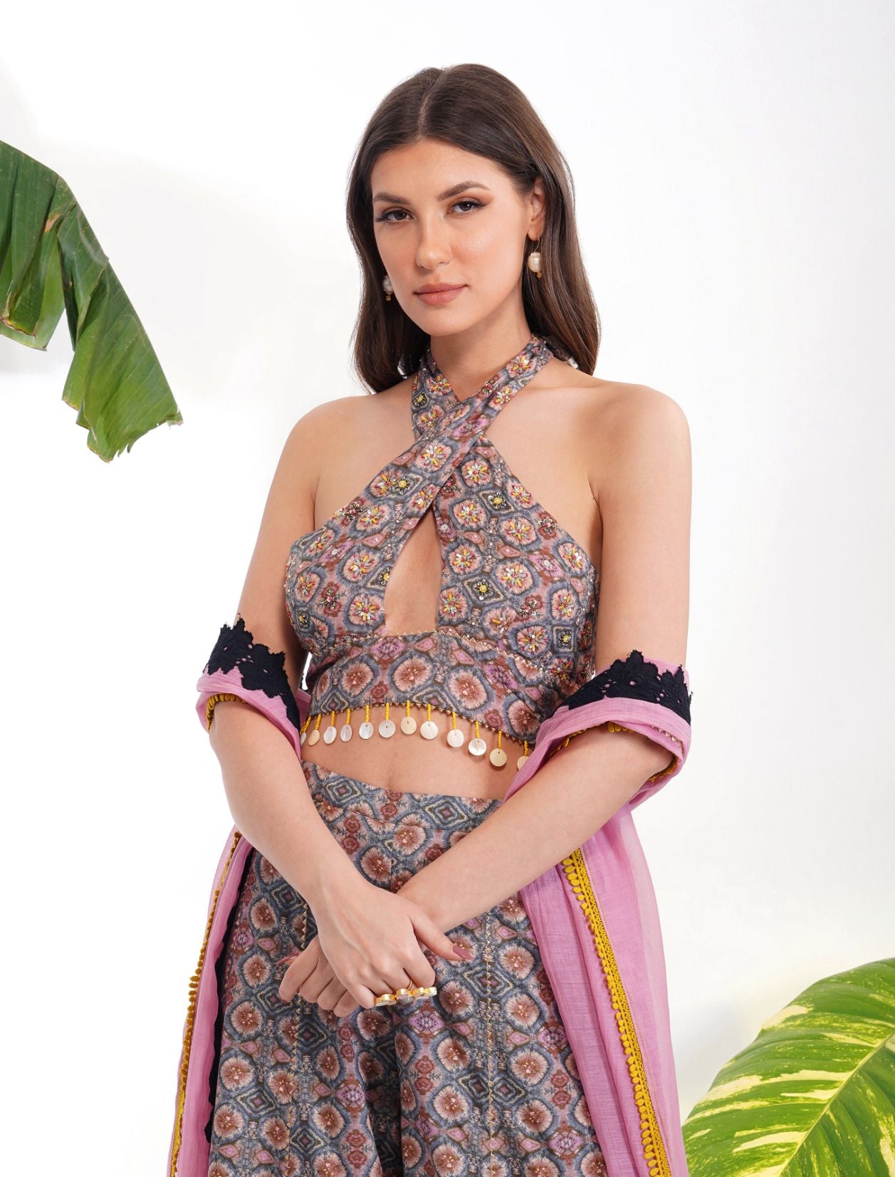 TIE-DYE PRINTED SHARARA SET