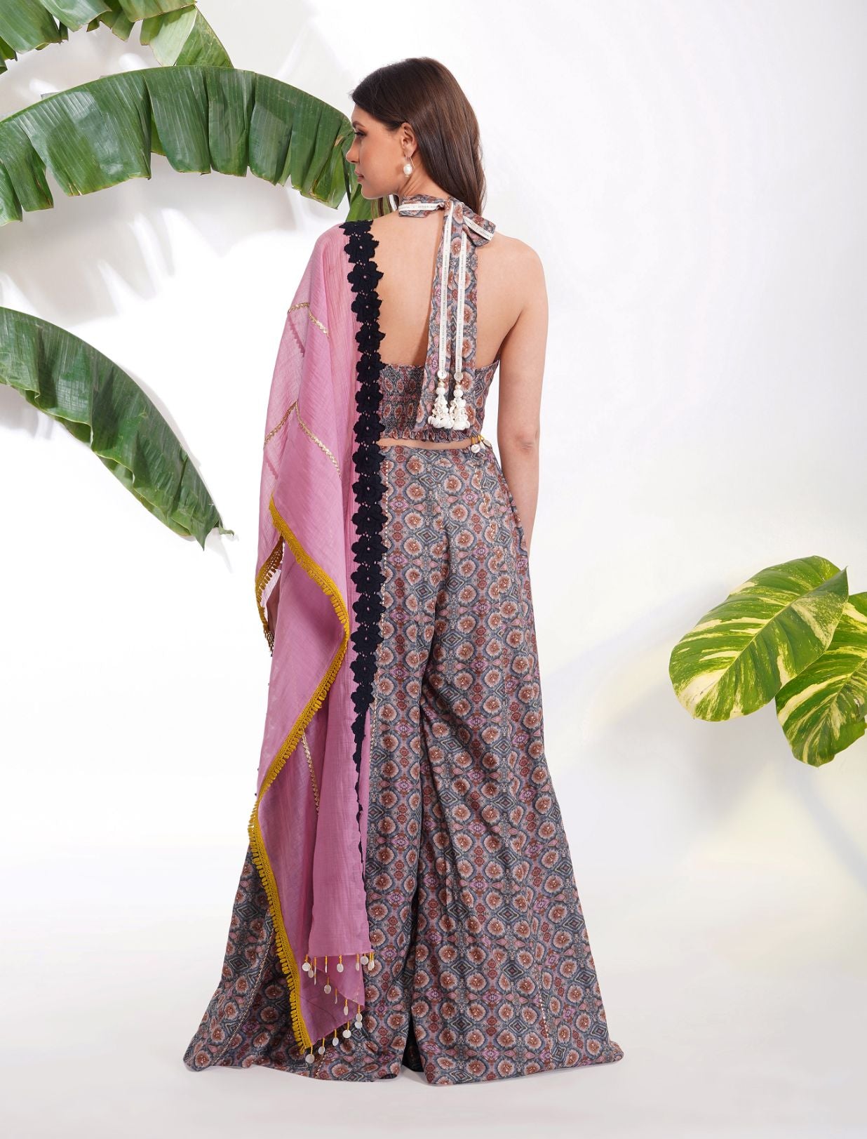TIE-DYE PRINTED SHARARA SET
