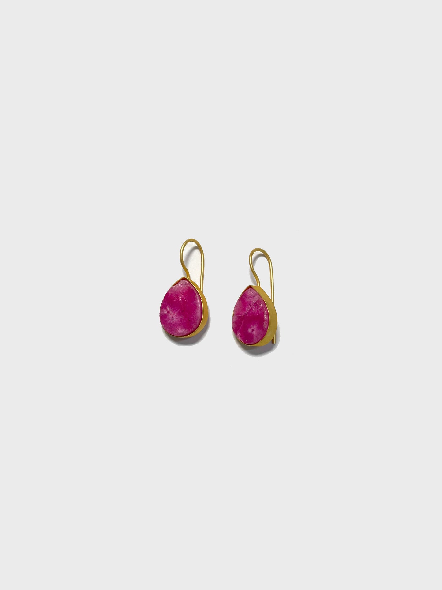 Natural Stone Drop Earrings