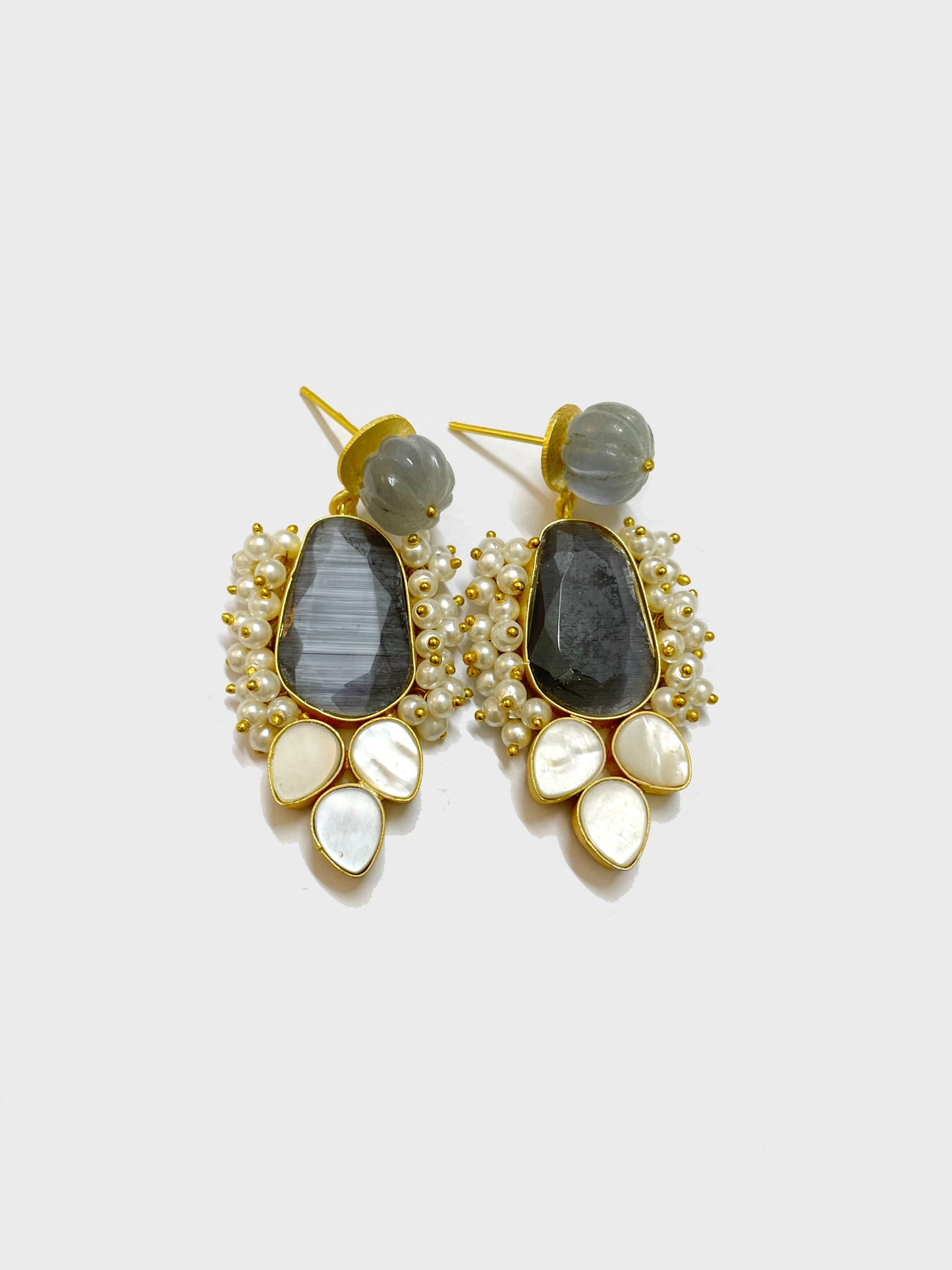 Black Stone Earrings