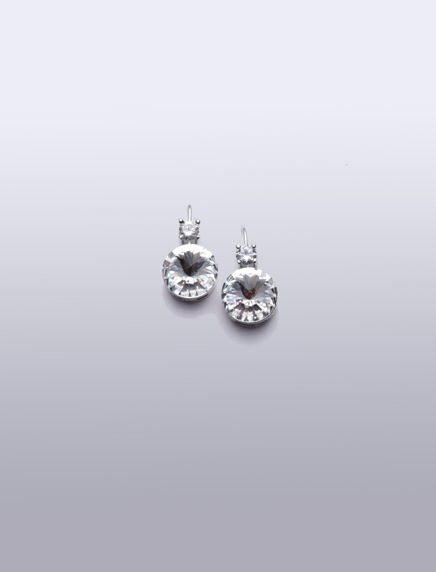 Clear Crystal Drop Earrings