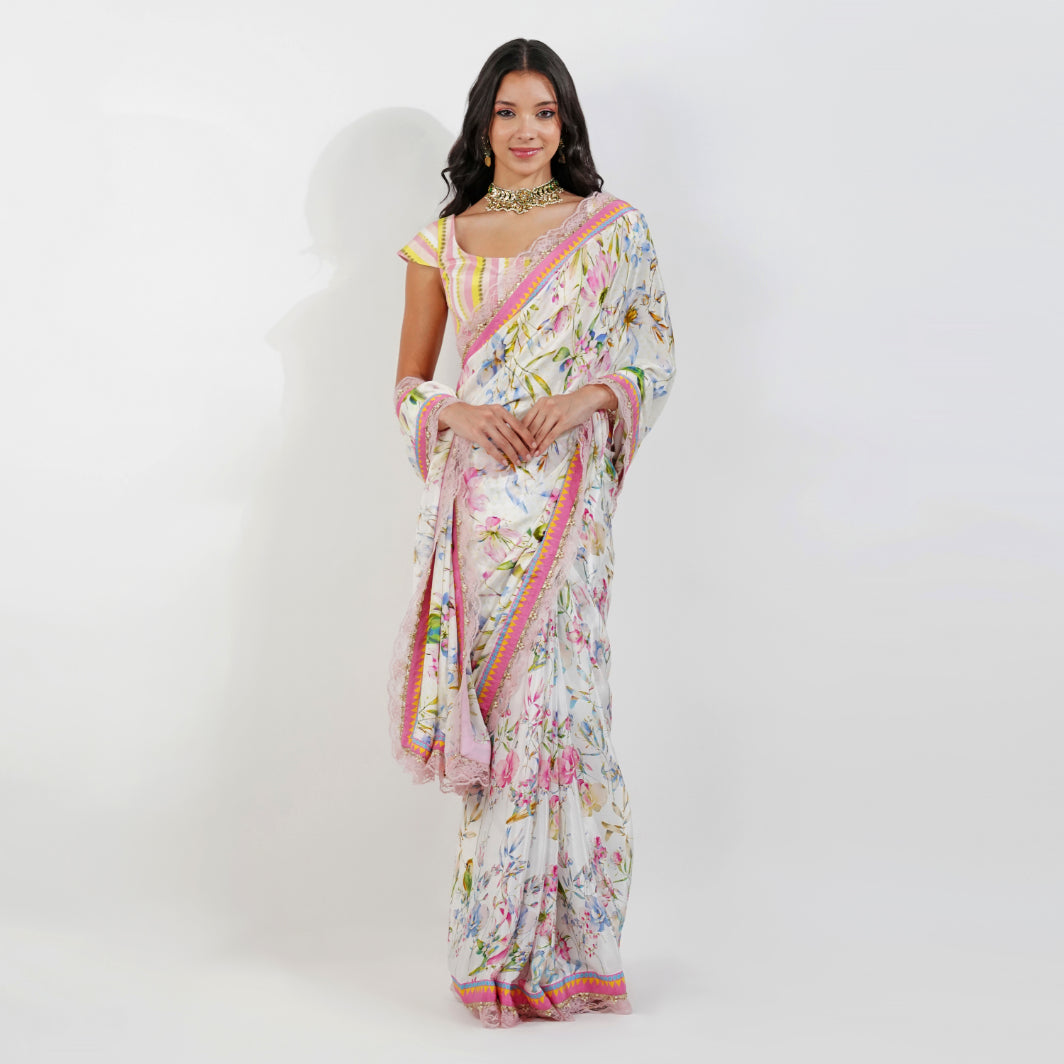 Summer floral Saree