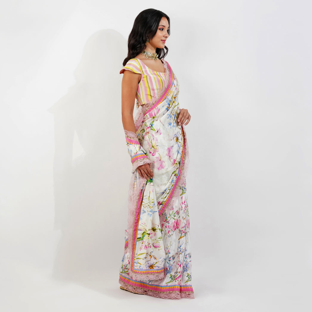 Summer floral Saree