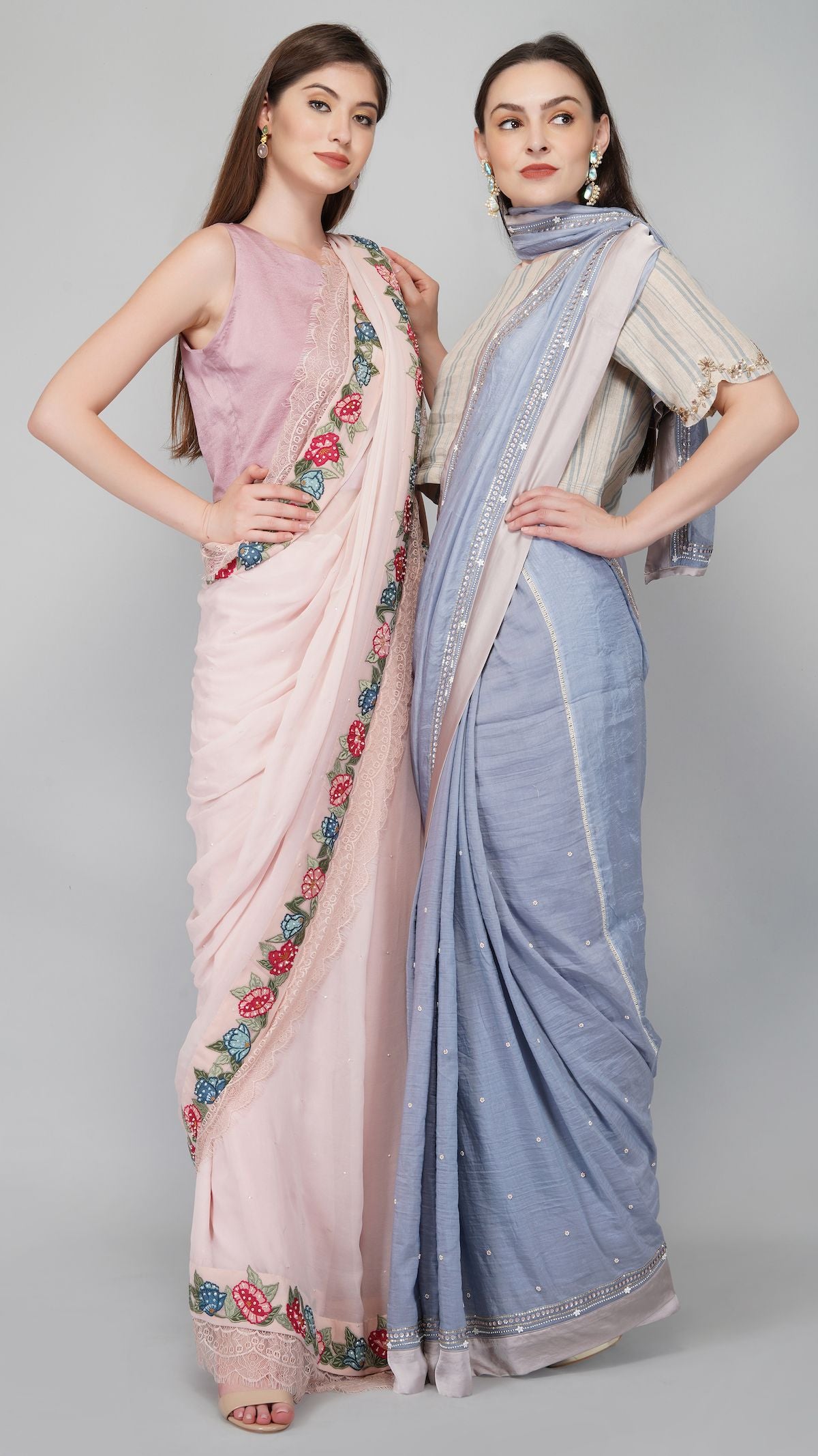 GARDEN APPLIQUE SAREE