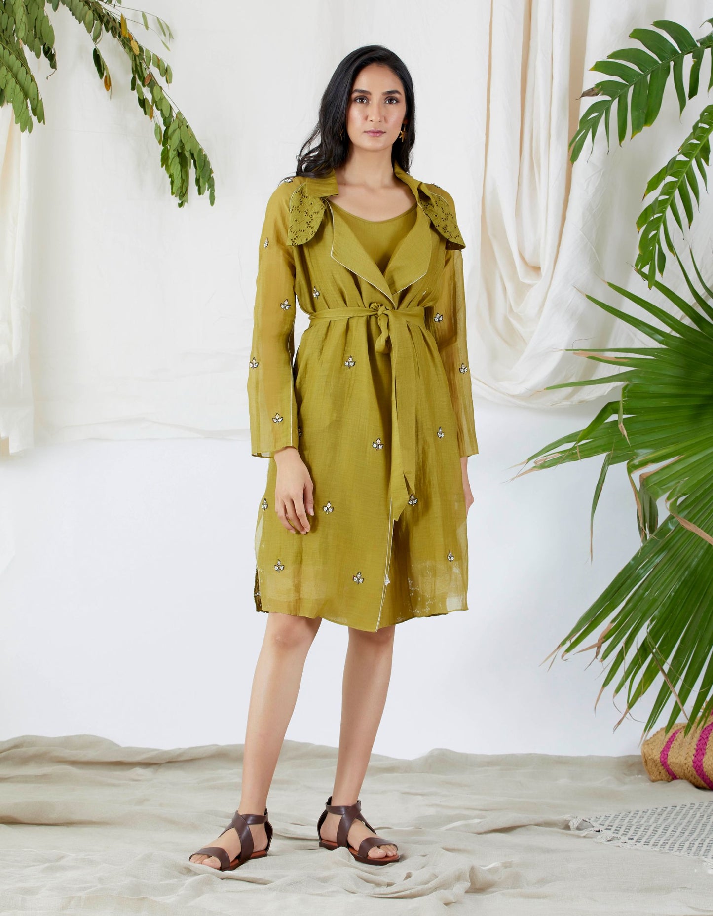 PEARL LEAF TRENCH DRESS