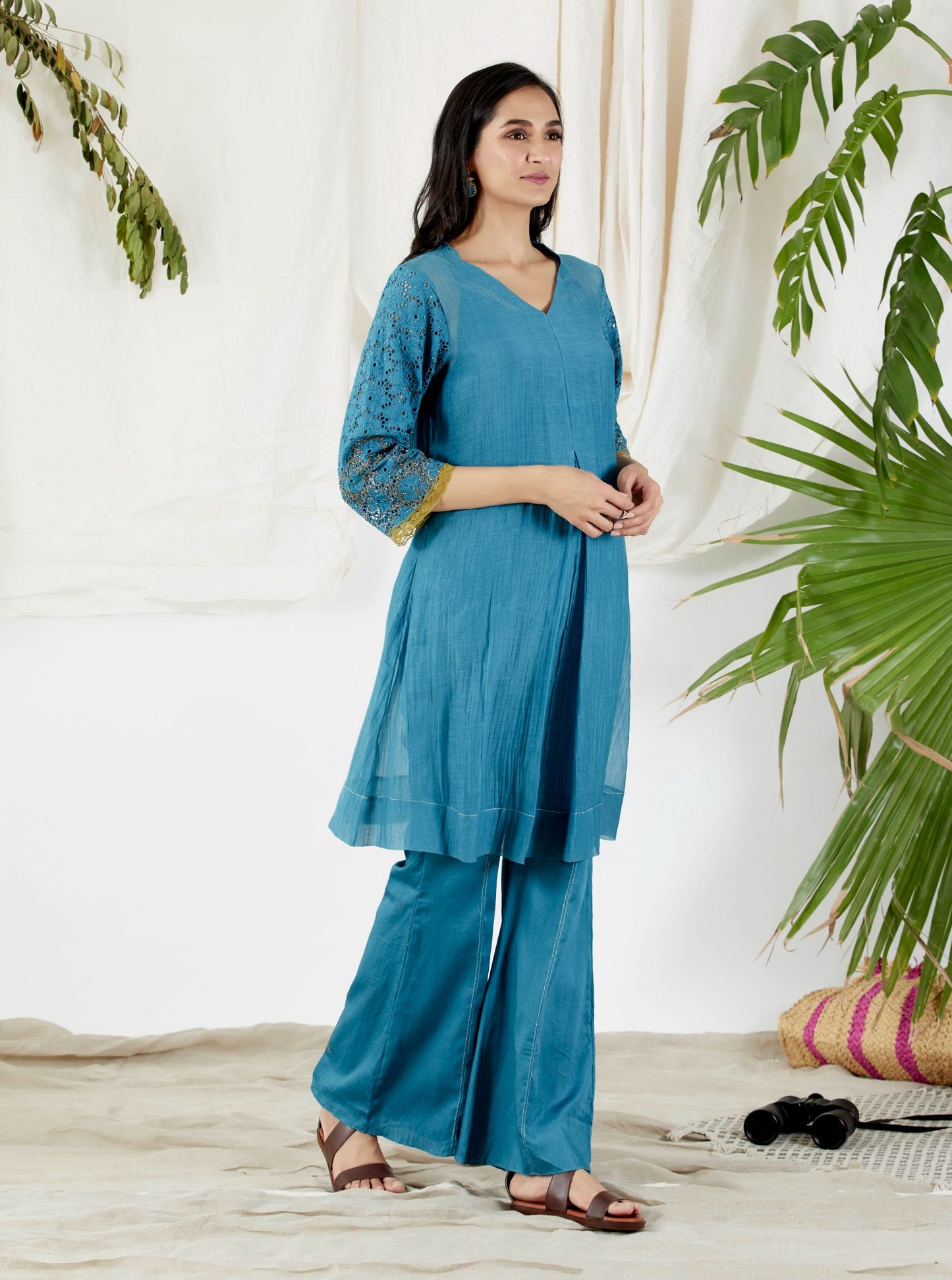 BRODERIE ANGLAISE TUNIC SET