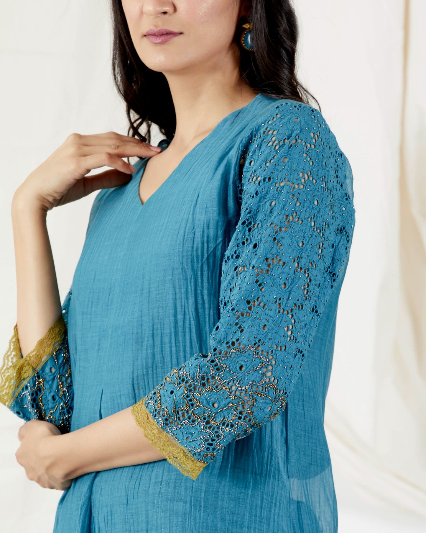 BRODERIE ANGLAISE TUNIC SET