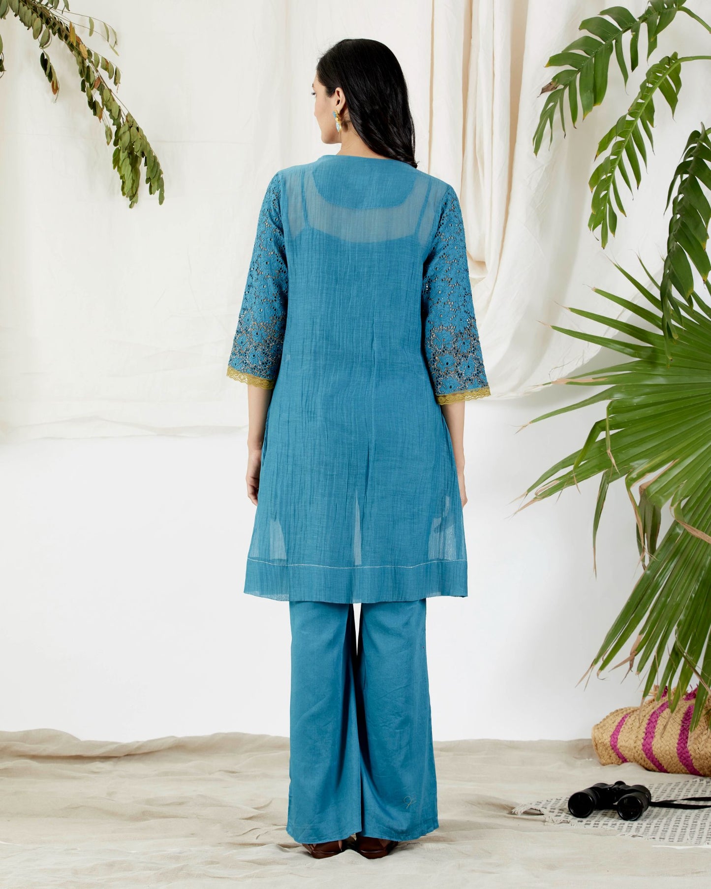 BRODERIE ANGLAISE TUNIC SET