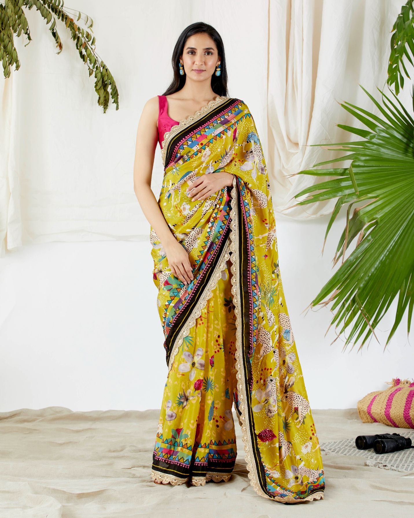 FLORA FAUNA PRINTED SAREE