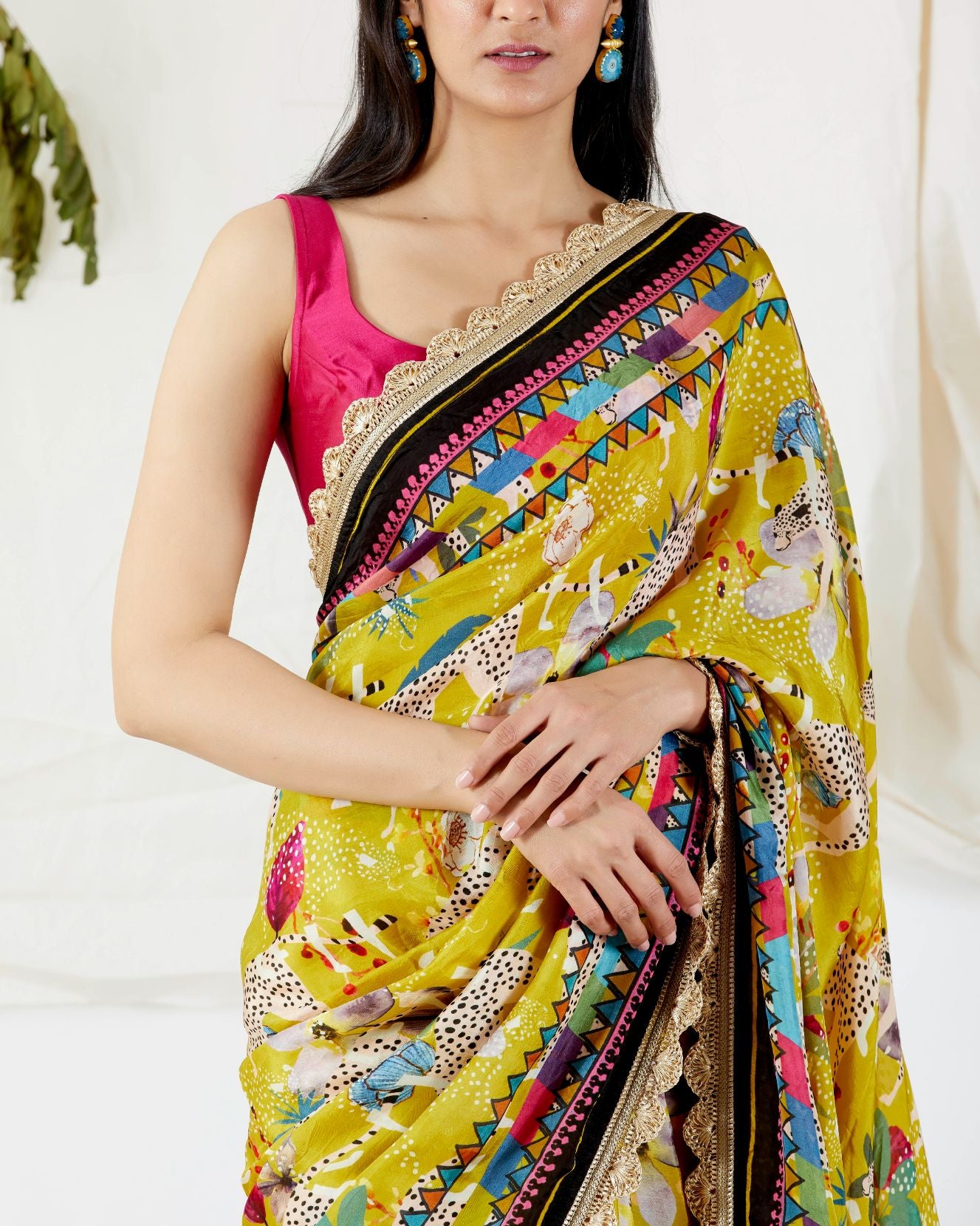 FLORA FAUNA PRINTED SAREE