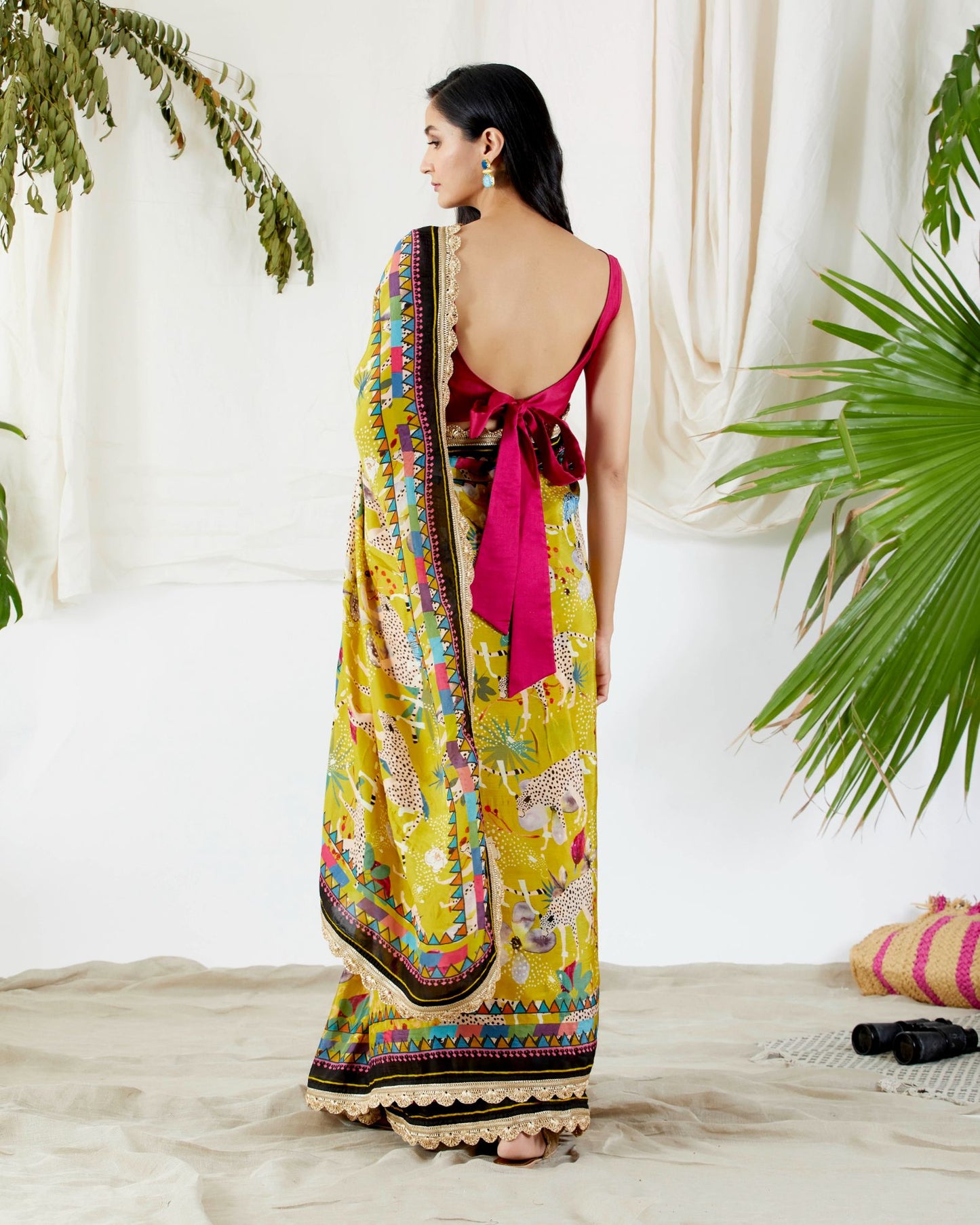 FLORA FAUNA PRINTED SAREE