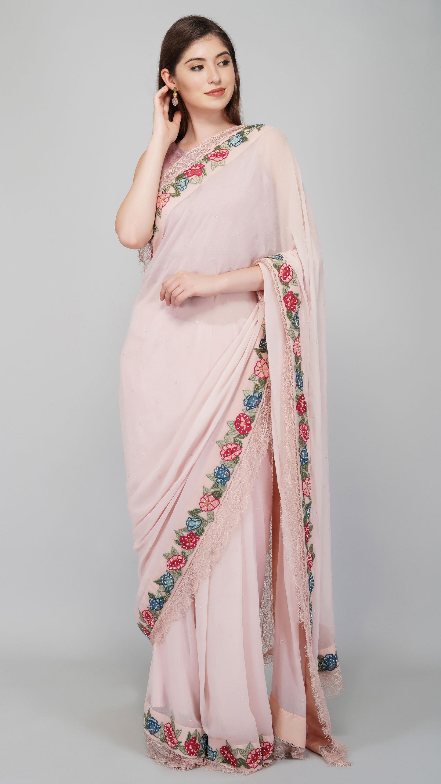 GARDEN APPLIQUE SAREE