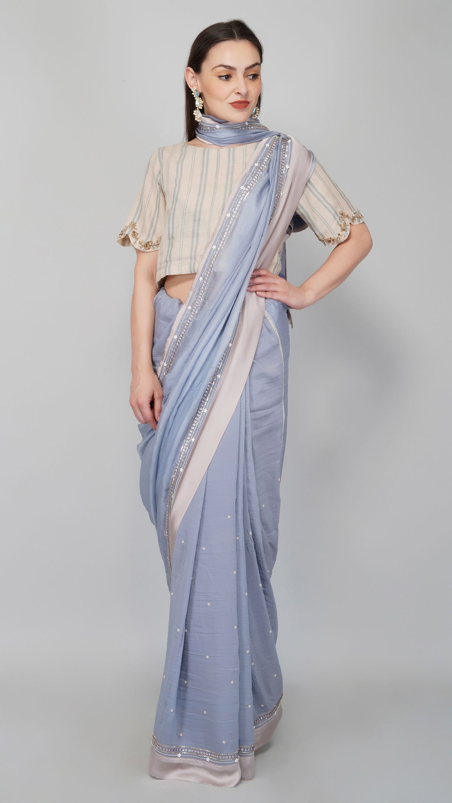 STARRY SKY SILK SAREE