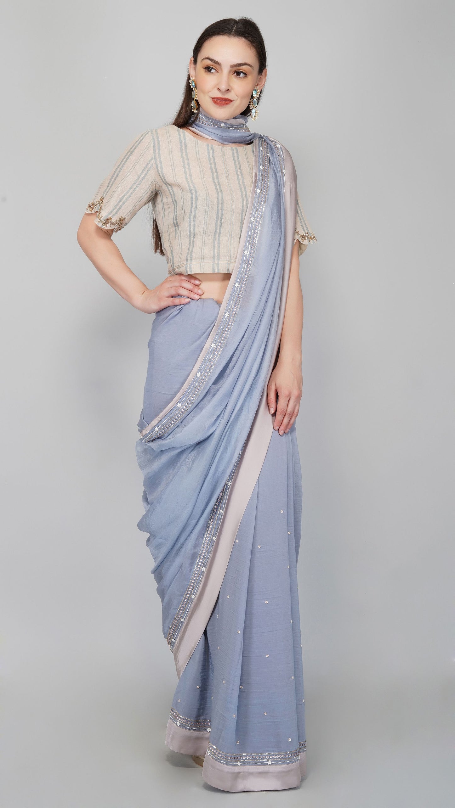 STARRY SKY SILK SAREE